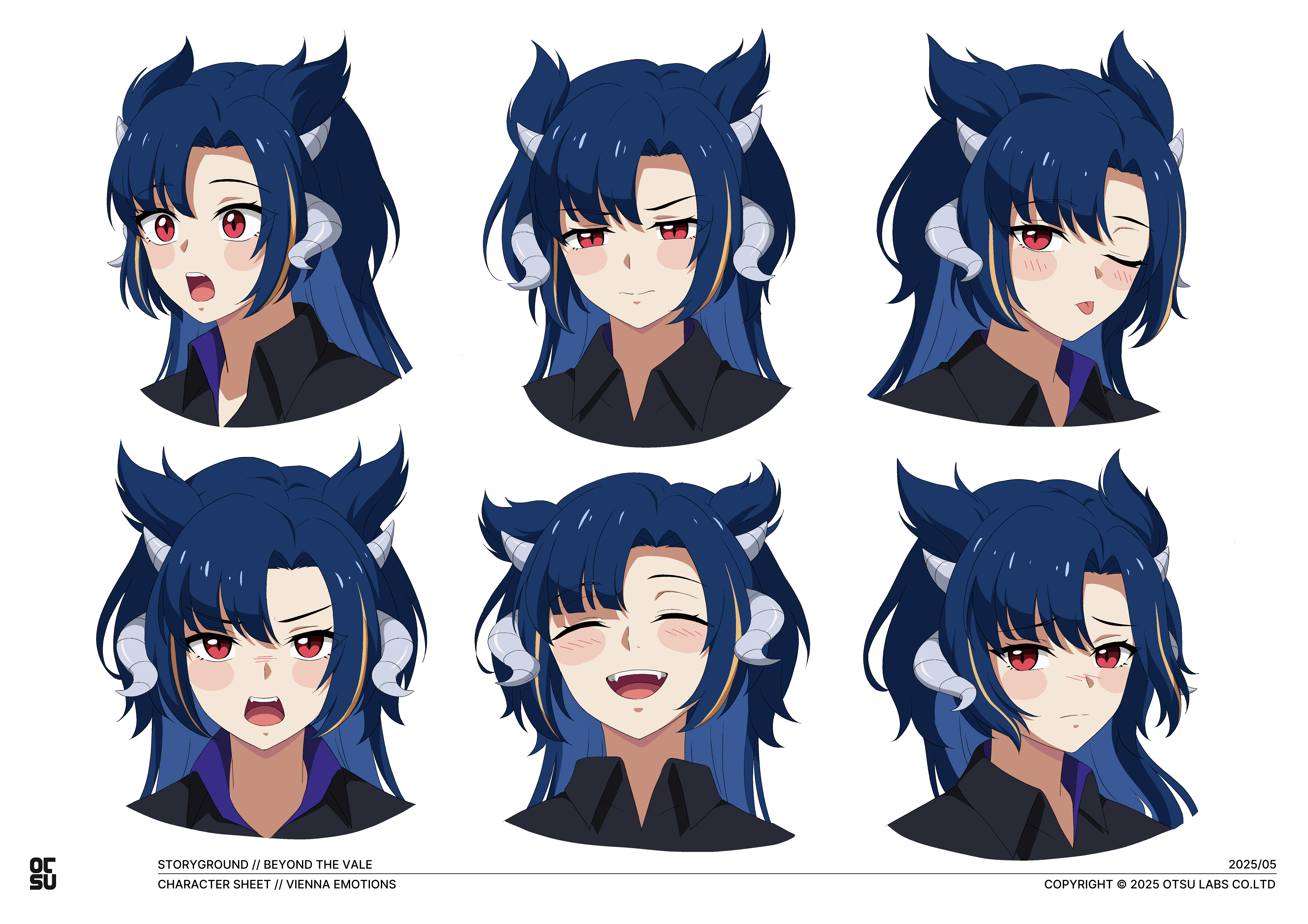 Otsu Animation’s Character Sheet for Vienna in the Beyond the Vale Trailer