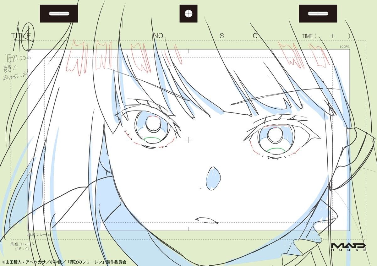 Genga is key animation or the keyframes in an anime
