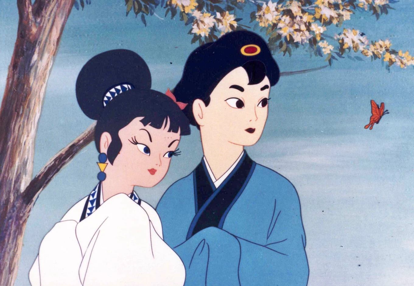 Still from The White Snake Enchantress 1958 film